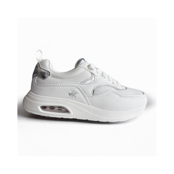 MAY-TENIS DE DAMA BLANCA SUELA ALTA